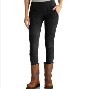 Carhartt SZ XS FORCE FITTED MIDWEIGHT UTILITY LEGGING in BLACK